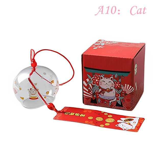 Wind Bell Sakura Pattern Tuulikellot Käsintehdyt Lasi Furin Home A10 A10