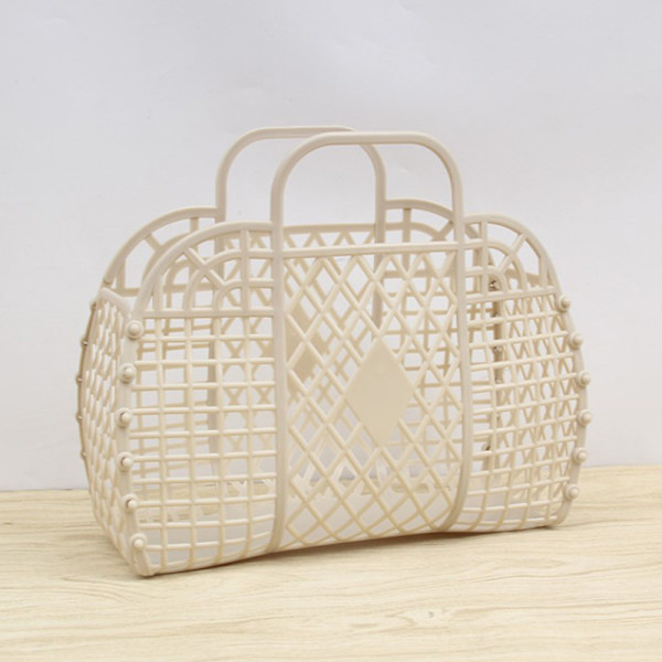 Avtakbar dusjkurv Plast badekarkurv Bad hul Wa Beige one size