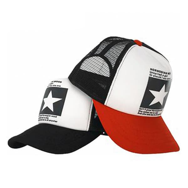 Mote Baseball Cap Snapback Mesh Hatter Menn Kvinner Utendørs Uformell B