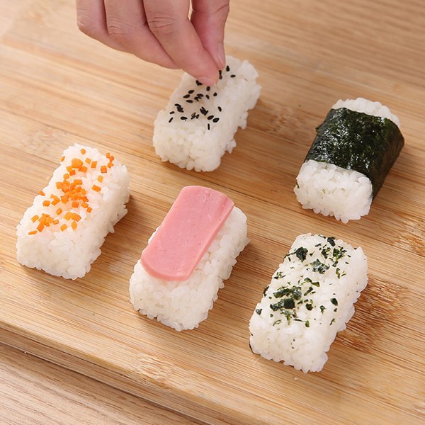 5 stk/sett Sushi Nigiri Maker Rice Ball Molds Nonstick Press Make Clear onesize
