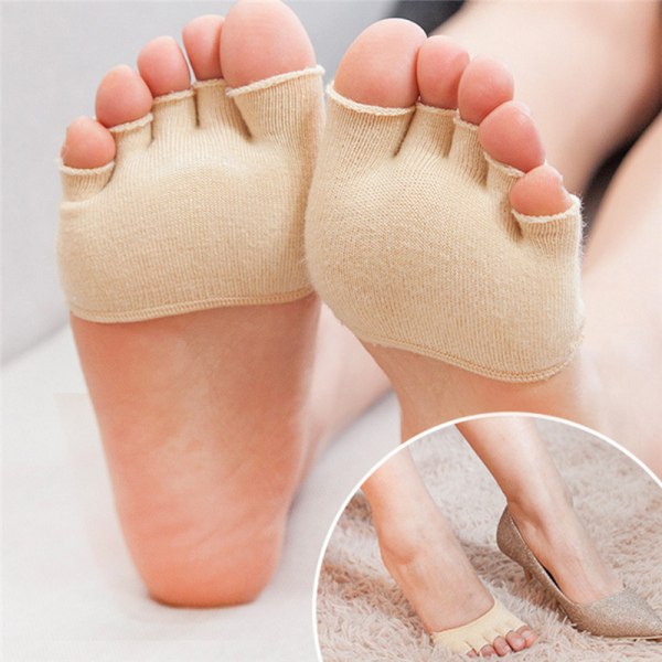 1 Pari Sweat Absorb Invisible Soft Foot Care Unisex Foefoot Nu Nude 9*6cm