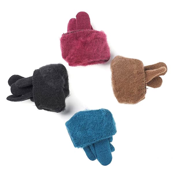 Nye vinter menn kvinner Cashmere strikkede hansker Høst håndvarmer Coffee onesize