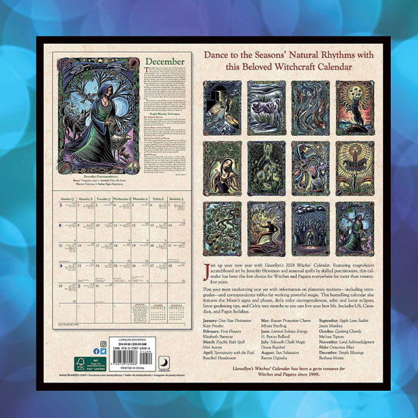 Llewellyn's 2024 Witches' Calendar Calendar 2024 Wall Calendar A OneSize