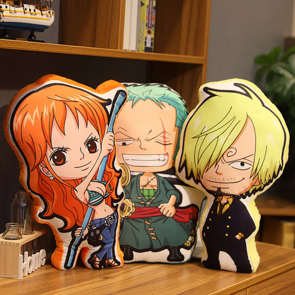 One Piece Kawaii Pillow Doll Luffy Zoro Sanji for Usopp Anime S D one size