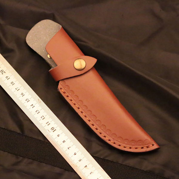 22 cm Slida Läder Slida Med Midjebältes Spänne Cover Läder Brown One Size