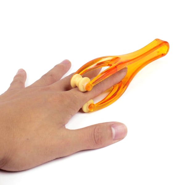 Finger s Massager Rubber Roller Hånd blodsirkulasjonsverktøy Orange