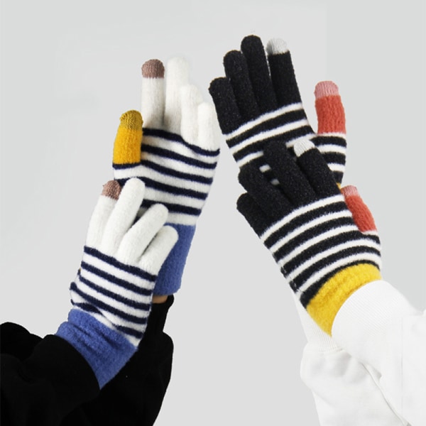 1 par Dam Vinterhandskar Plysch Varma vantar Full Finger Touch Multicolor  A4 22f7 | Multicolor | A4 | Fyndiq