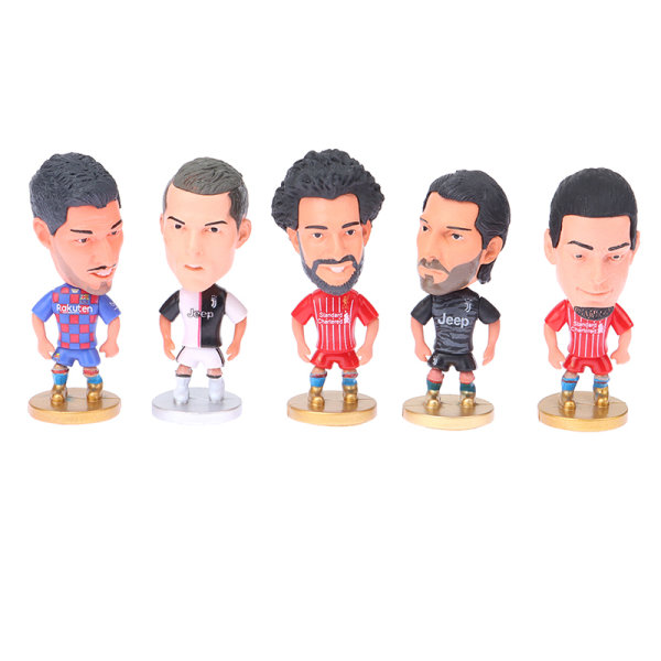 Soccer Star Figure Mini Fotbollsspelare Bil Ornament Collectio 17 17