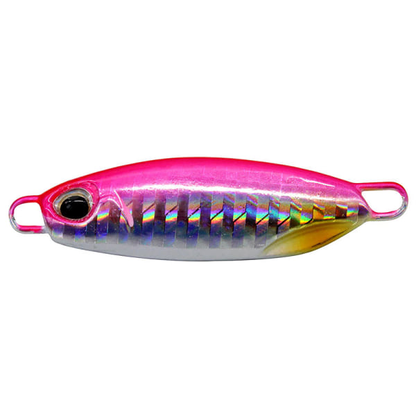 Metall Jig Spoon Lure Artificial Bait Shore Slow Jigging Bass Fi pink 40g