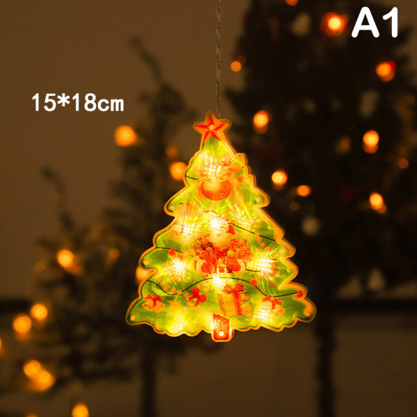 Jouluiset LED-koriste-imukuppivalot Joulukoristeet A1 one size