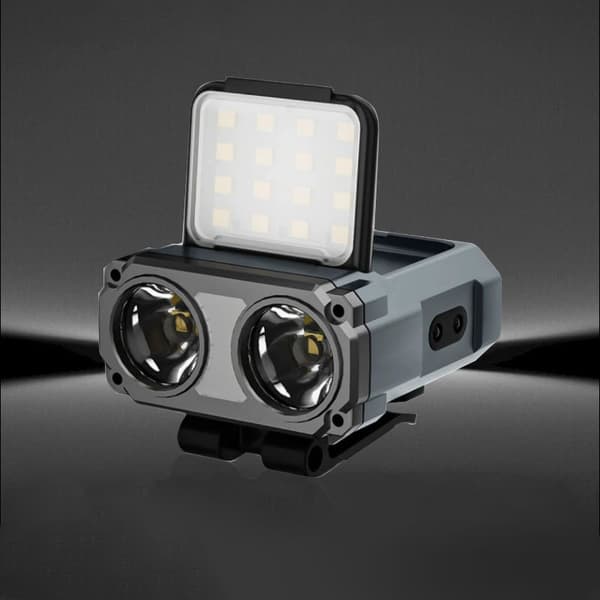 Ultra Bright Mini Oppladbar Hodelykt LED Clip On Cap Light A