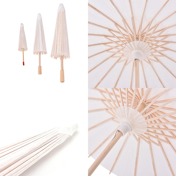 1 kpl Paperinen Umbrella Kids Tee-se-itse-tarvike Perinteinen Craft Deco wooden 10