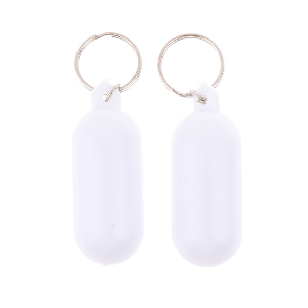 2 Stk Båd Kajak Flydende Nøglering Flydende Nøglering Float Keychai White onesize