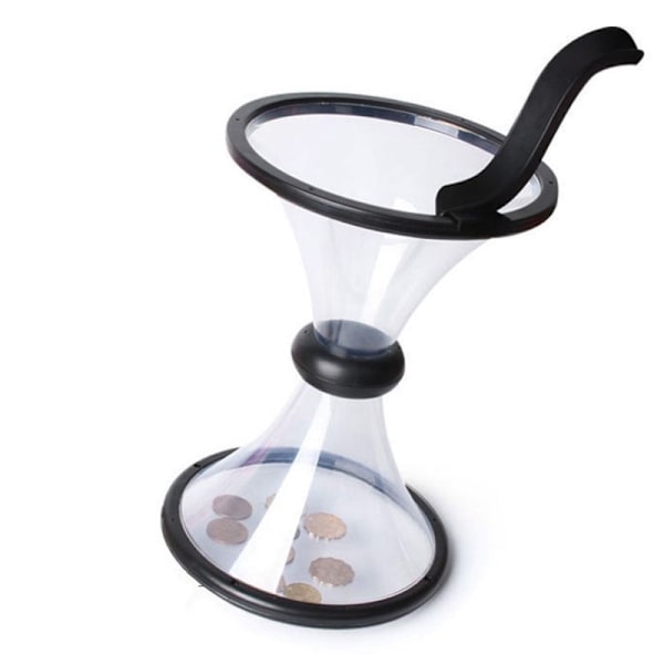 Hauska painetta lieventävä Vortex Coin Piggy Bank watch Money Defy Black one size