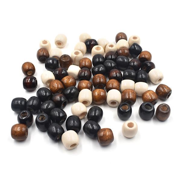 100 st 5 mm lönnträpärlor för DIY-smycken, klädtillbehör 100pcs
