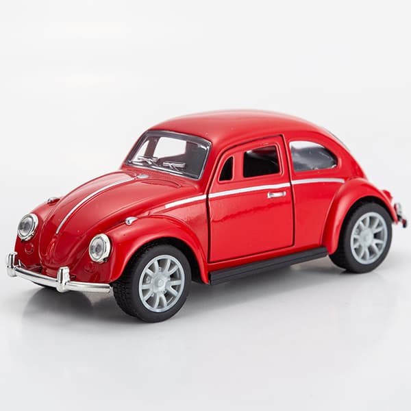 1:32 Retro Vintage Beetle Pull Back Automalli Lelu Lasten Lahja Red 1pc