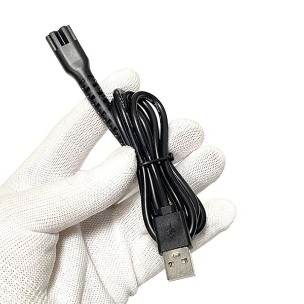 5V USB laddningskabel elektriska hårklippare Power för 8 Black onesize