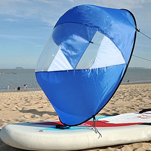 Kajakk Båt Vind Seil Sup Paddle Board Seil Kano Robåt Blue