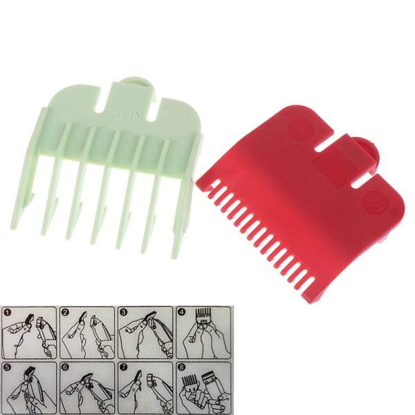 2X Hårklipperguide Begrenset kamtilbehør Trimmer Barbermaskin Ha onesize