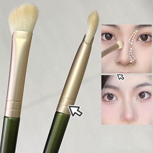 1 kpl Nose Shadow Brush Kulmikas ääriviivameikkisiveltimet Kasvomeikki Black onesize