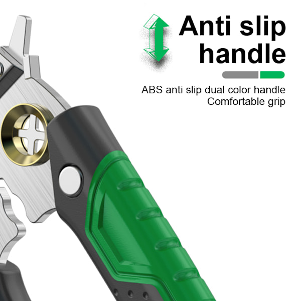 Multifunksjonell Wire Stripper i Rustfritt Stål 8 i 1 Kabel Elektrisk Silver