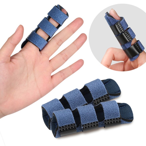 Justerbar Finger Corrector Splint Trigger For Treat Finger Sti Blue onesize