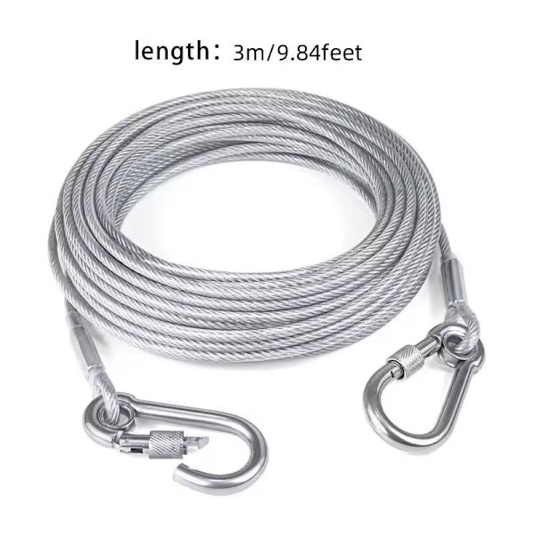 3m-15m Klessnor i rustfritt stål A1