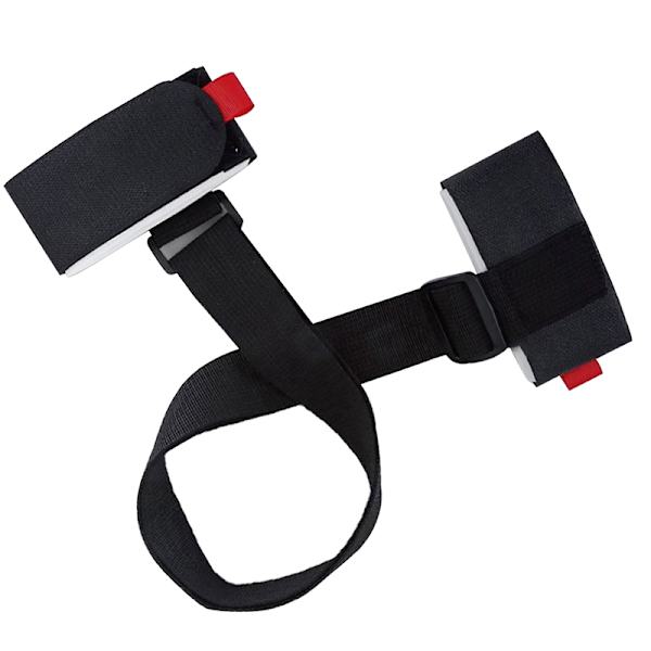 Nylon skitasker Justerbar skistang Porter krogløkkebeskyttelse Black 120cm