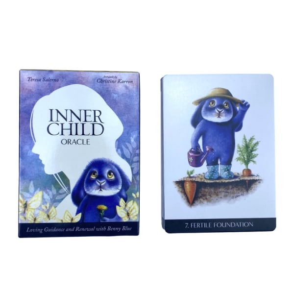 Inner Child Oracle Cards Tarot Prophecy Divination Deck Family Blue one size
