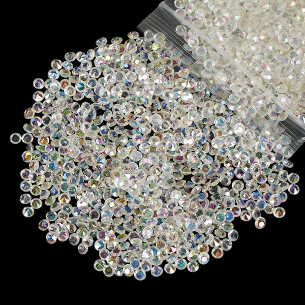 2000 stk 4,5 mm Crystal Diamond Bord Konfetti Bryllup Brude Par Transparent B