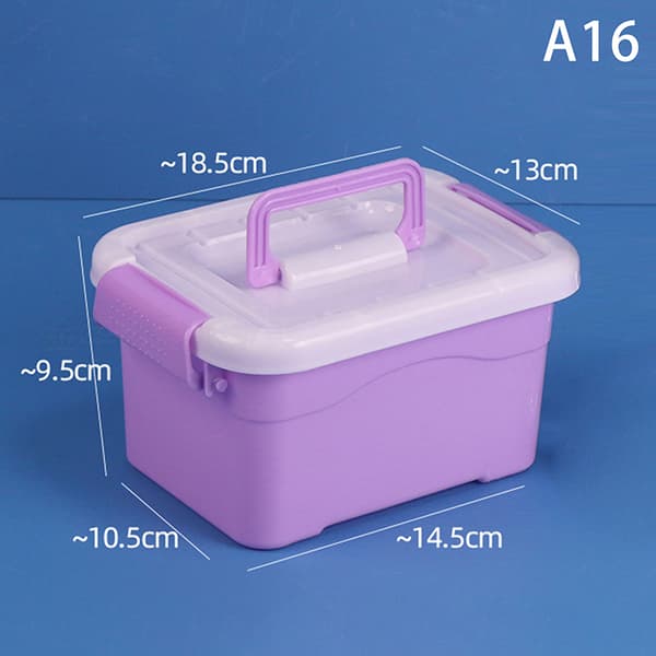 PP Plastförvaringslåda med lock Bärbara barnleksaker Brevpapper J A9