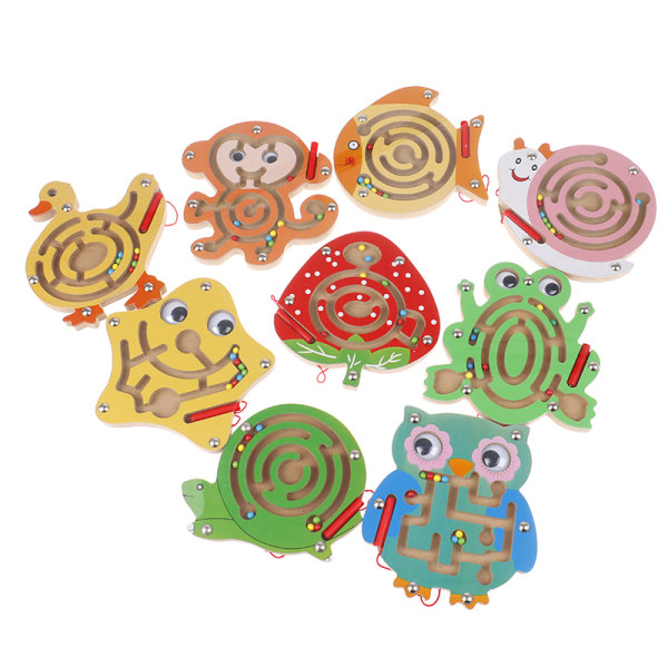 Children Busy Board DIY Accessories Mini Magnetic Maze Kids Edu Multicolor A9