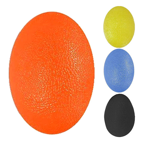 4st Silica Gel Hand Grip Ball Egg Herr Dam Gym Fitness Finger Multicolor 4Pcs