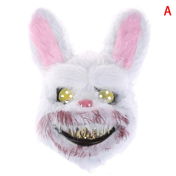 Halloween Mask Bloody Killer Mask Teddy Bear Plush Cosplay Ho A onesize