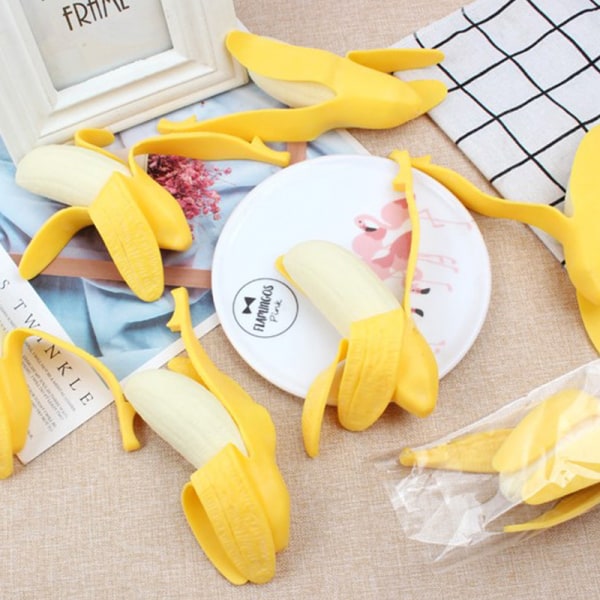 Banan Toys Antistress Toy Venting Skämt Roliga Leksaker Yellow One size