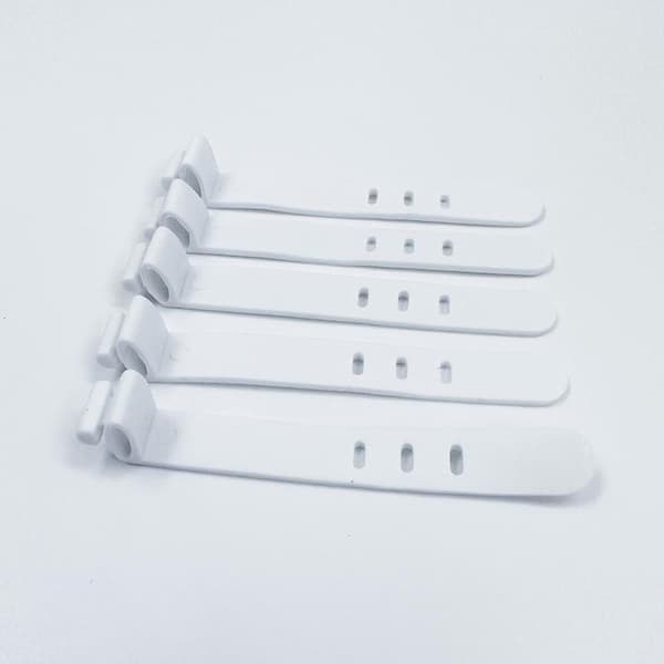 Kabelorganisator Silikone Ledningsbinding Datakabelbinderstyring green 20pcs