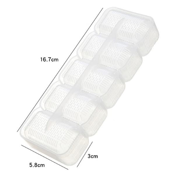 5 stk/sæt Sushi Nigiri Maker Riskugleforme Nonstick Press Make Clear onesize