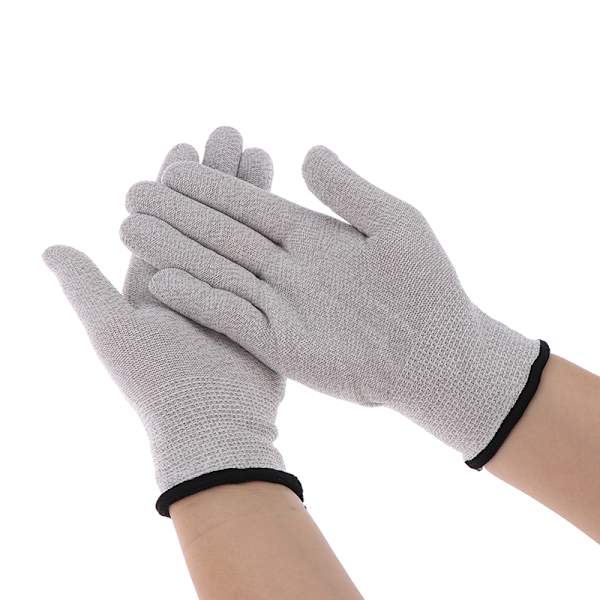 1 par ledande silverfiberelektrodhandskar, elektroder Gray M