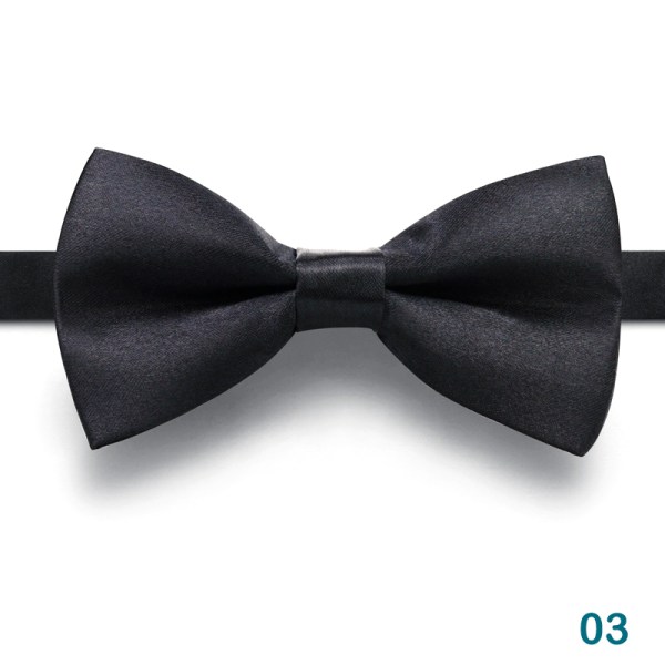 Mode Män Butterfly Party Bröllop fluga Black Bowknot Bowti 03 one size