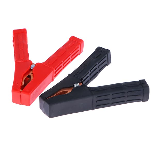 2 stk. 200A Krokodille Alligator Clips Bilbatteri Isoleret Clip onesize