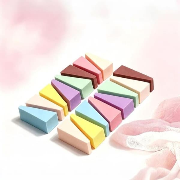10/50/100 stk. kileformet blød mini makeupsvamp til foundation 10PCS