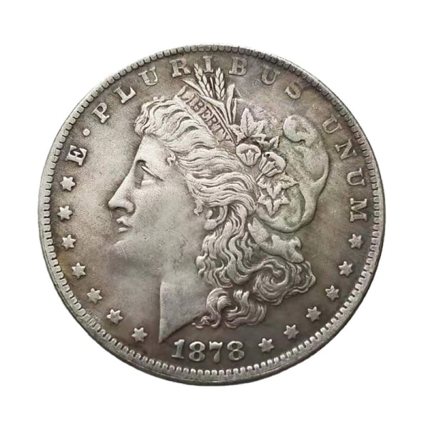 1 kpl 1878-1887 USA Morgan hopeadollari 1 dollarin juhlarahat C 9 One size