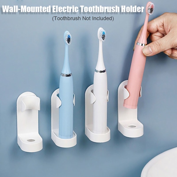 Hållare för elektriskt tandborsthuvud Tandborstladdare Väggmonterad One Size