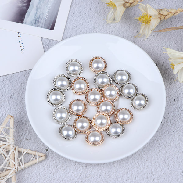 10 kpl Pearl Metal varren napit ompelu scrapbooking DIY Cra Gold