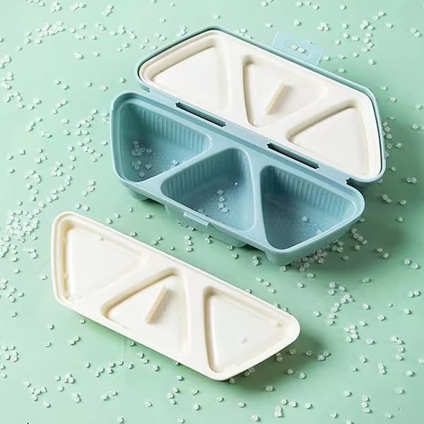 Triangle Sushi Mold Press Triangle Rice Ball Makers Mold Bento Beige Onesize