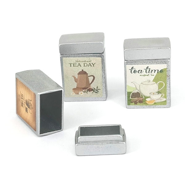 1/12 Dollhouse Simulation Tea Box Storage Box Nukkekodin keittiö A2 one size