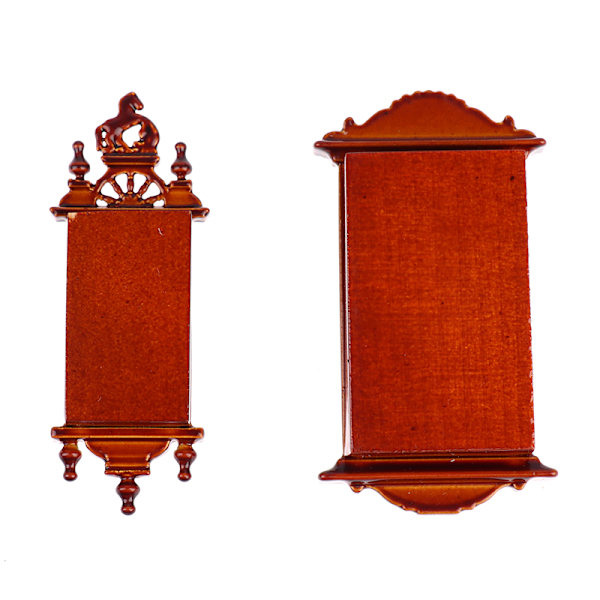 1:12 Dockhus Miniatyr Väggklocka Miniatyrer Heminredning Tillbehör Bronze L