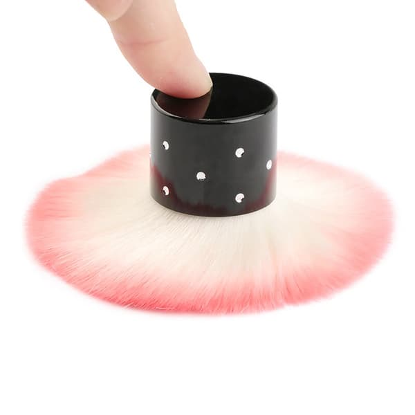 Soft Nail Cleaner Brush Mini Dust Remove Puhdistusharja Nail Ar Rose red onesize