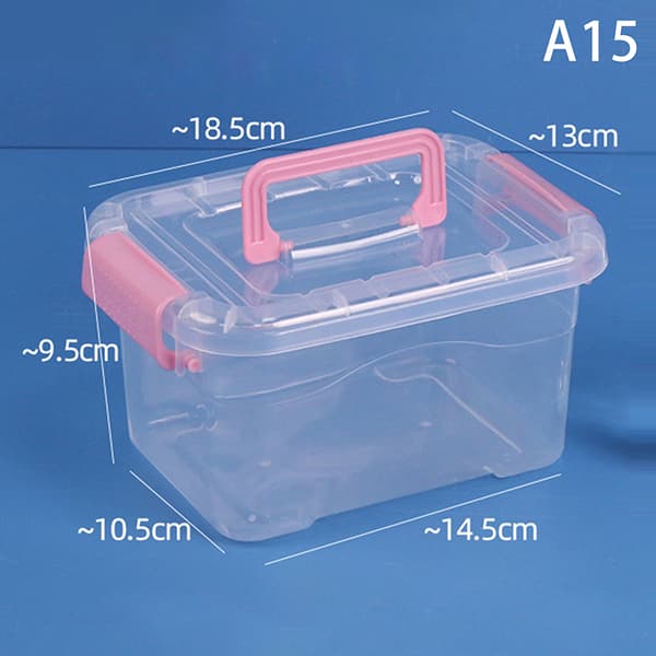 PP Plastförvaringslåda med lock Bärbara barnleksaker Brevpapper J A2