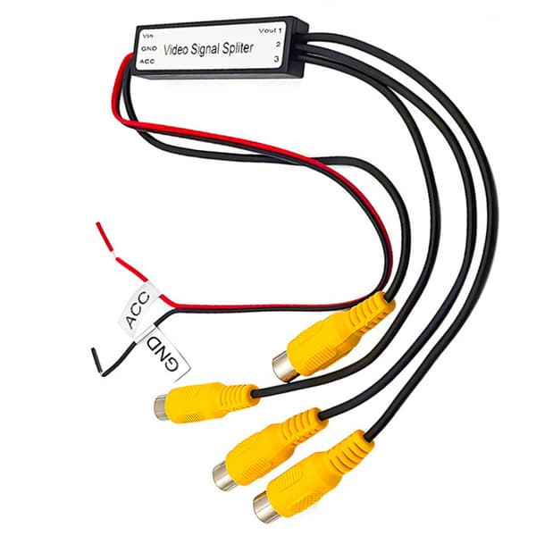 CVBS & AHD720P videosignalsplitter 1 til 3 utganger RCA videoboks onesize
